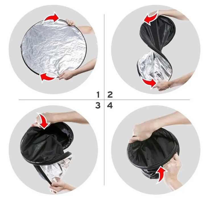 Фото рефлектор 5 в 1 , 80 см / Отражателен диск / Reflector 5in1