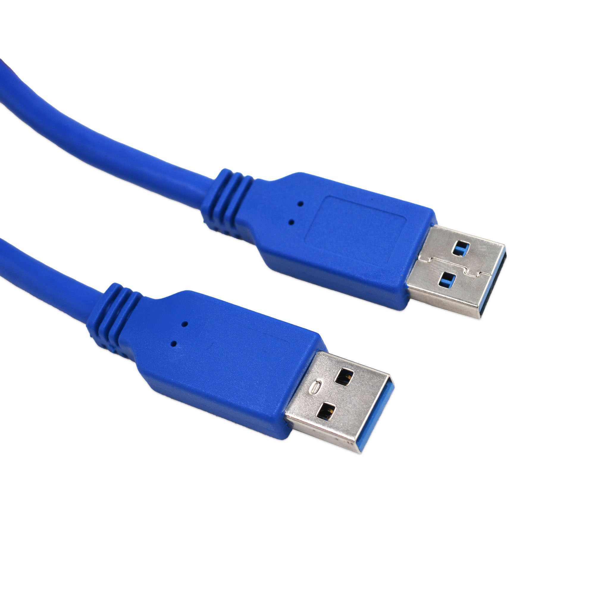 Кабель USB 3.0 AM - USB 3.0 AM, 0.6 м, синий новый в упаковке.