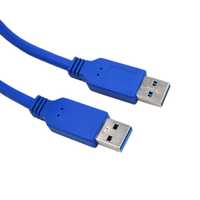 Кабель USB 3.0 AM - USB 3.0 AM, 0.6 м, синий новый в упаковке.
