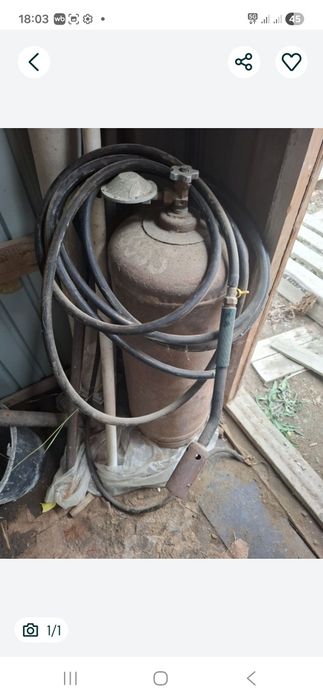 Газовая горелка с баллоном пропан