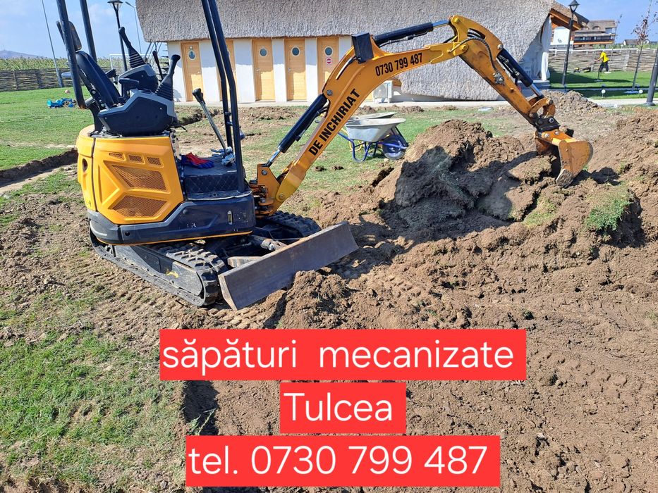Servicii  Miniexcavator  TULCEA  - Prestări servicii  miniexcavator  -