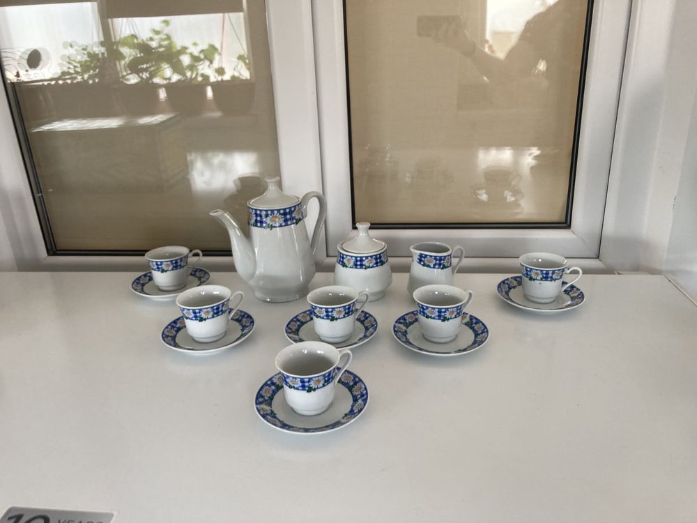 Set cesti de cafea din portelan 15 bucati