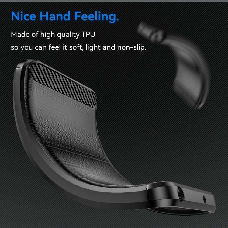 Калъф кейс гръб карбон Carbon за Xiaomi Poco C61 и Poco X6 Neo