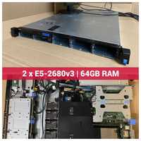 Сървър Dell R430 2*Xeon E5-2680 v3, 64GB DDR4, 2*PSU, iDRAC Enterprise