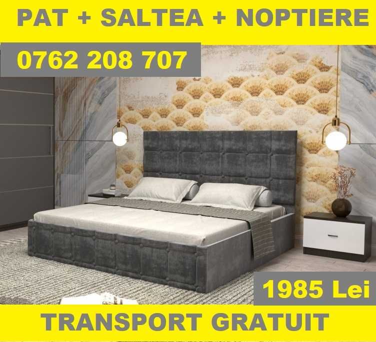 Paturi Tapițate Ieftine Gri Maro Negru Verde Alb Bej Turcoaz E9