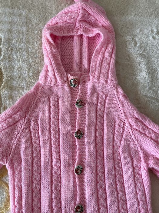 Combinezon de iarna tricotat pt fetita