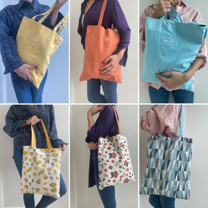 Двулицева дамска чанта в 5 цвята