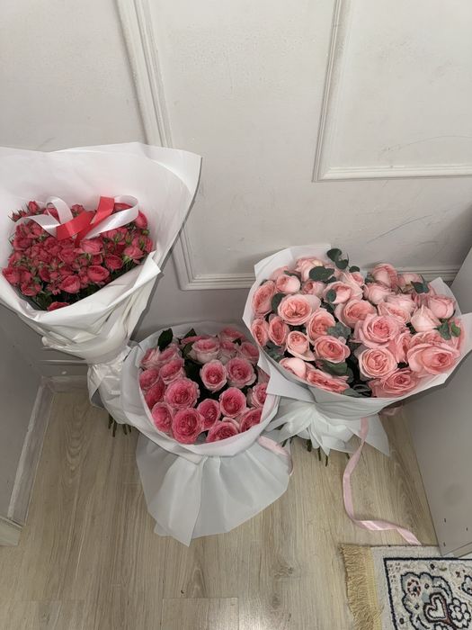 цветы букеты свежие, цена по довогору