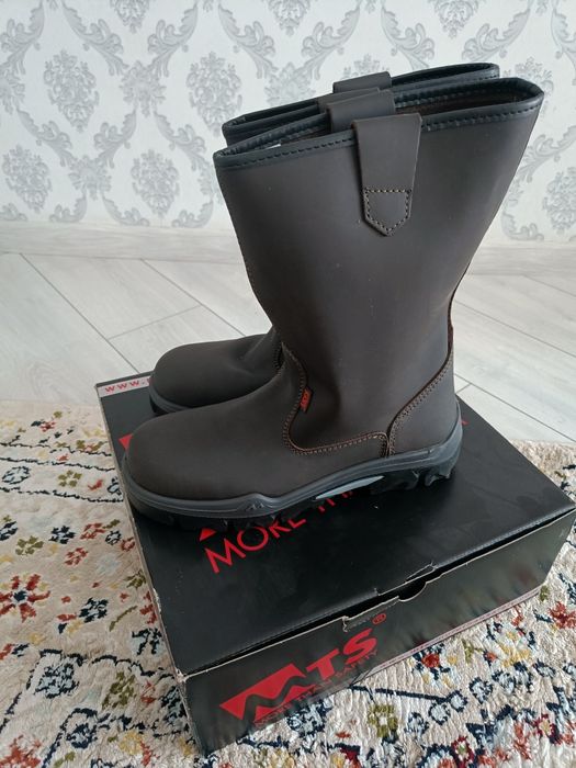 Safety сапоги кожаные