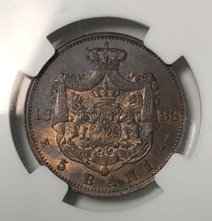 5 Bani 1883 MS 64 Under TOP POP