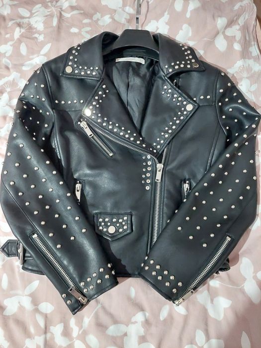 Кожено яке Mango