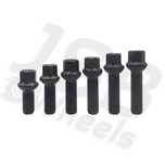 Prezoane jante aliaj negre cap sferic noi M14x1.5 VW,Seat, Skoda, Audi
