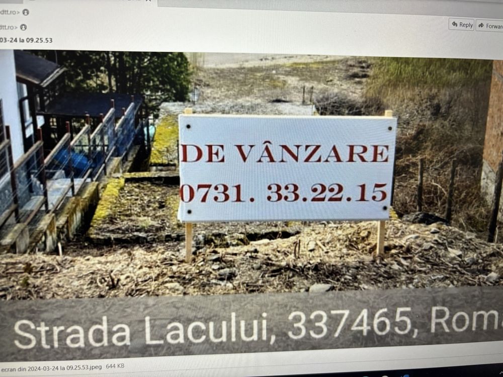 VANZARE teren cu fundatie si incapere 36 mp