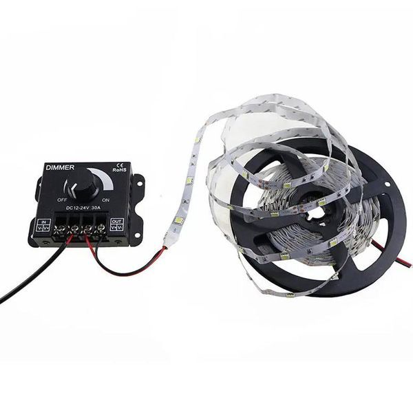 Ротационен LED димер с регулатор 12V 24V 30A 360W PWM