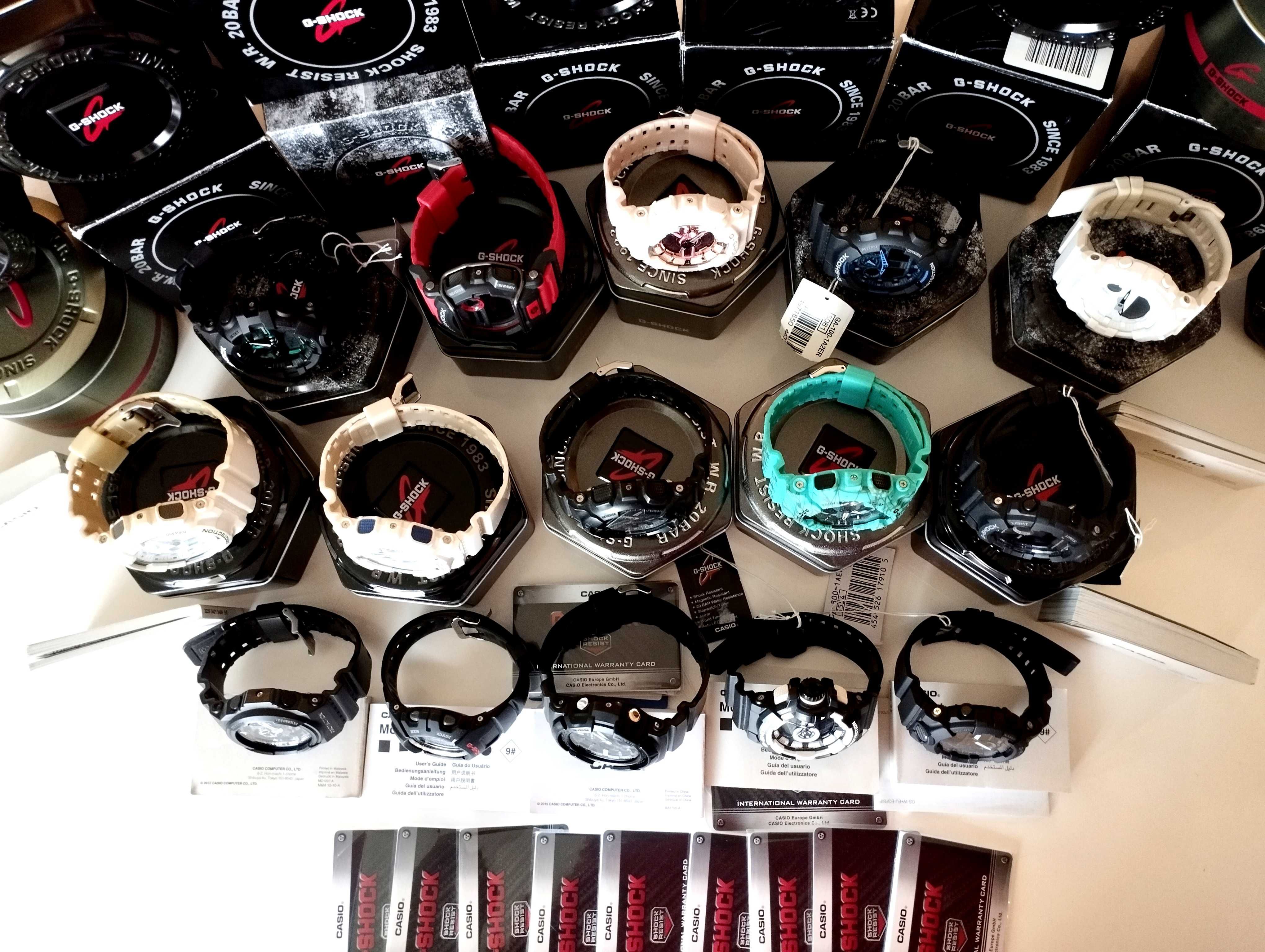 колекция 8 бр. CASIO G-SHOCK нови и употребявани