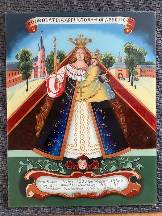 Vand icoane, pictate pe sticla