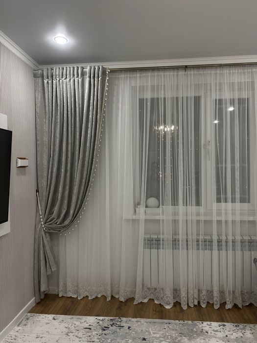 Продам шторы с тюлью
