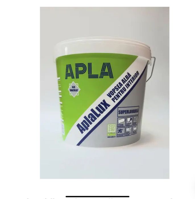 AplaLux vopsea alba pentru inferior 10L