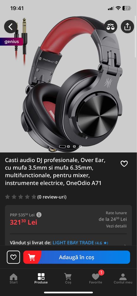 Vand casti audio dj profesionale , multifunctionale