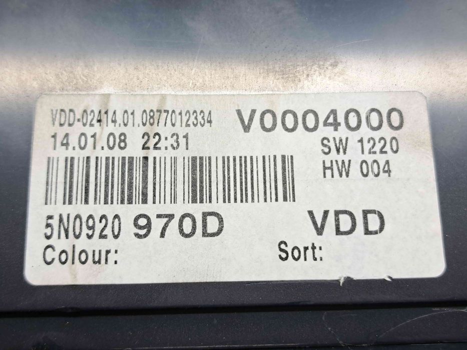 Ceas bord Volkswagen Tiguan (5N) [Fabr 2007-2016] 5N0920970D
