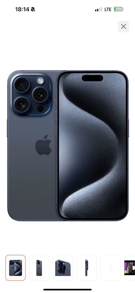 ПРОДАМ НОВЫЙ 15 PRO MAX емкость 100%