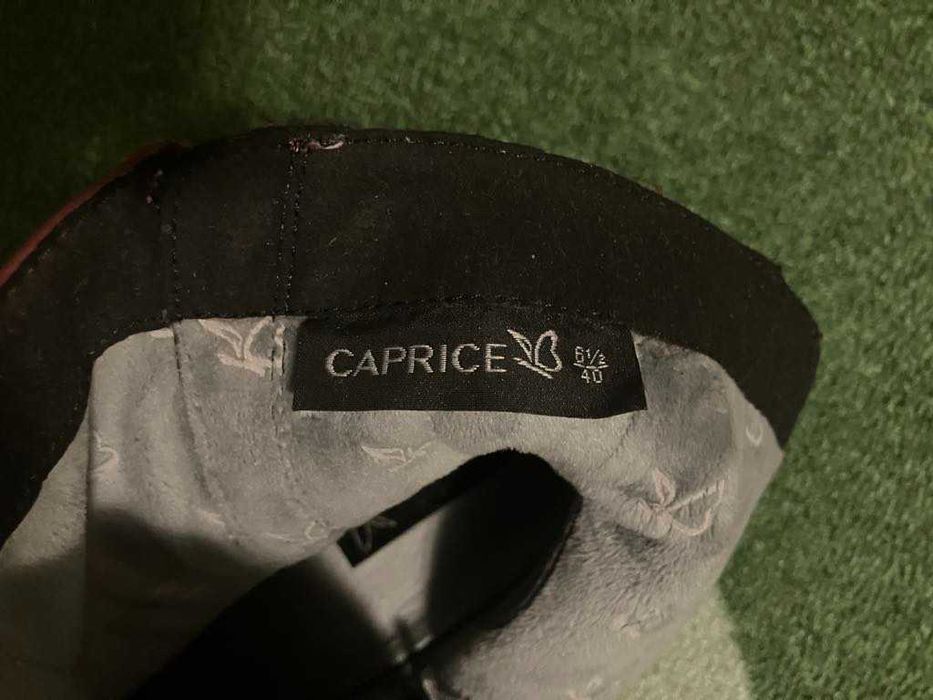 Caprice дамски боти, цвят Bordeaux Nappa, размер 40 EU