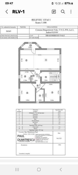 Apartament in vila in Dragomiresti Deal/Chiiajna vila 3 apartamente pl