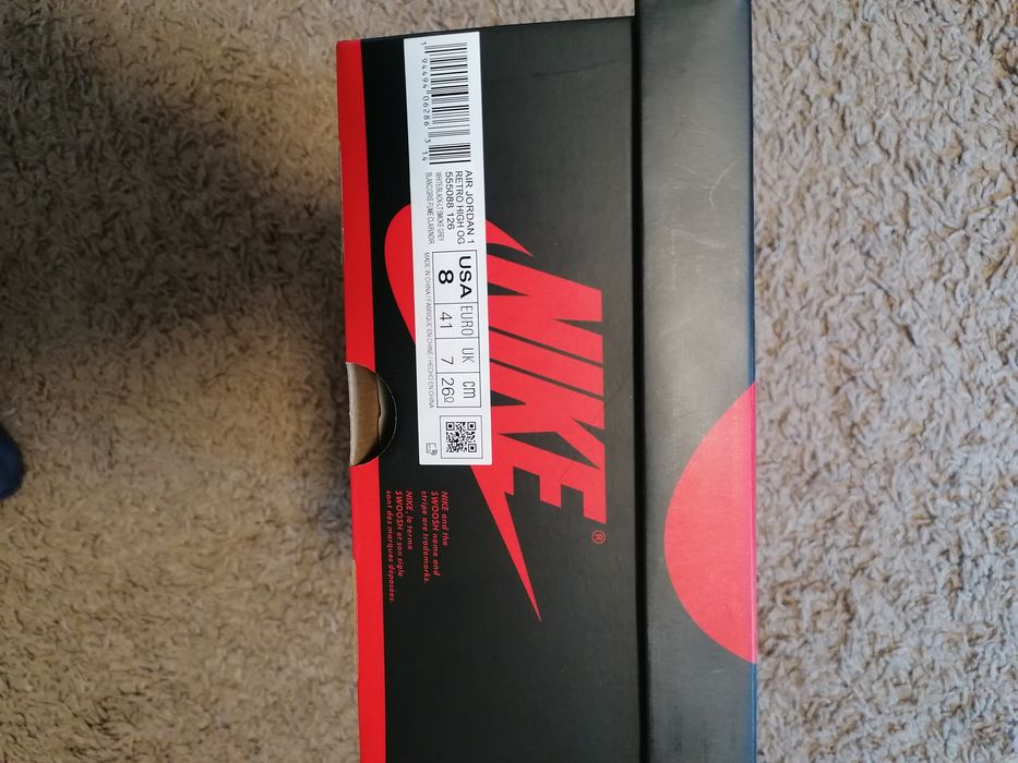 Jordan 1 High OG Light smoke grey originali