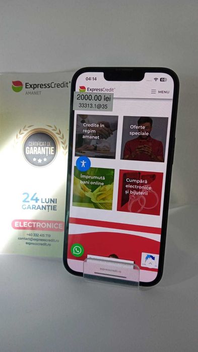 (AG 35) Telefon Iphone 14 128 GB B.33313 / Garantie2 ani/2000 lei