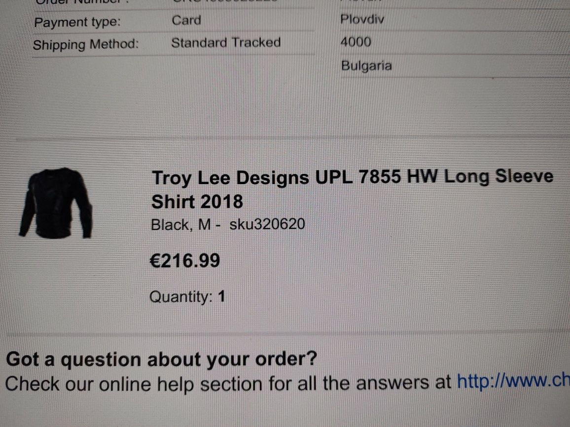 Troy Lee Long sleeves Black -, L  skull 320620