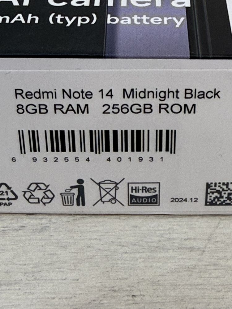 Redmi Note 14 8/256gb sigilat !