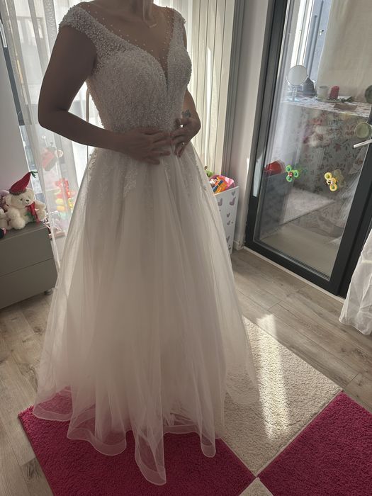 Rochie mireasa si vual NOI , nepurtate