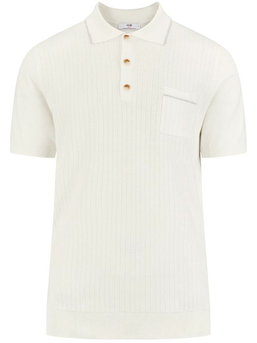 Премиум белая футболка-поло | 100% хлопок