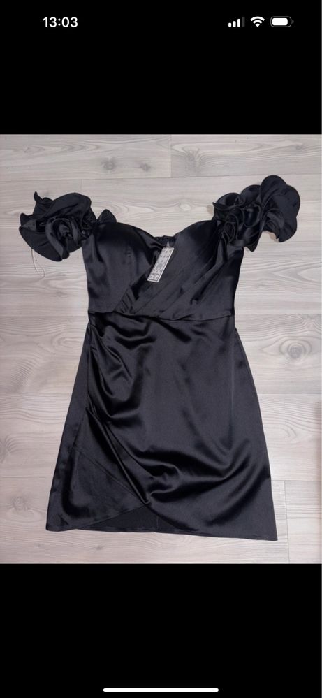 Rochie de seara stramta neagra scurta