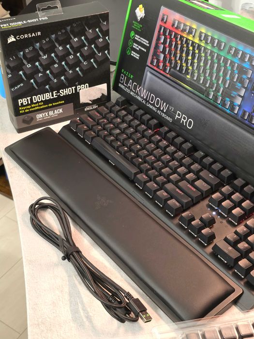 Tastatura mecanica WIRELESS Razer BlackWidow V3 PRO, YELLOW Switch