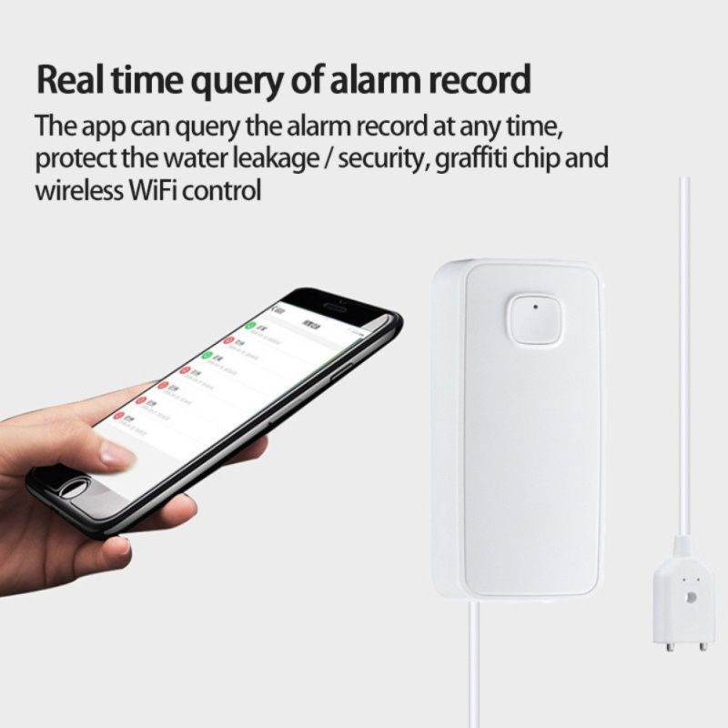 Tuya Smart WiFi или ZigBee Сензор за засичане теч на вода/наводнение