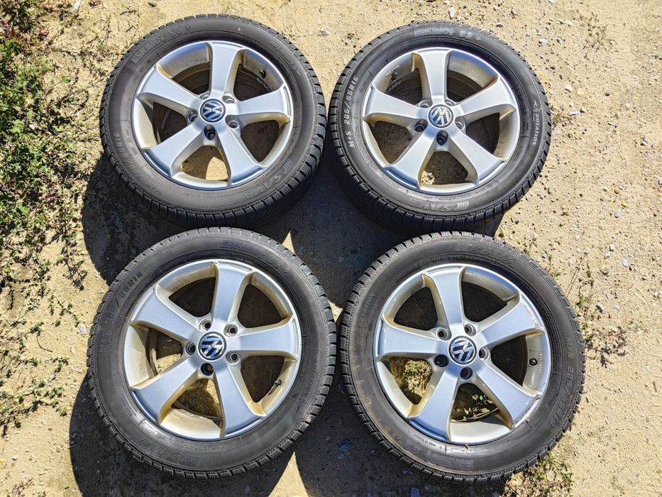4x Jante Originale din Aluminiu de Volkswagen Golf 5,6,7, pe 16"