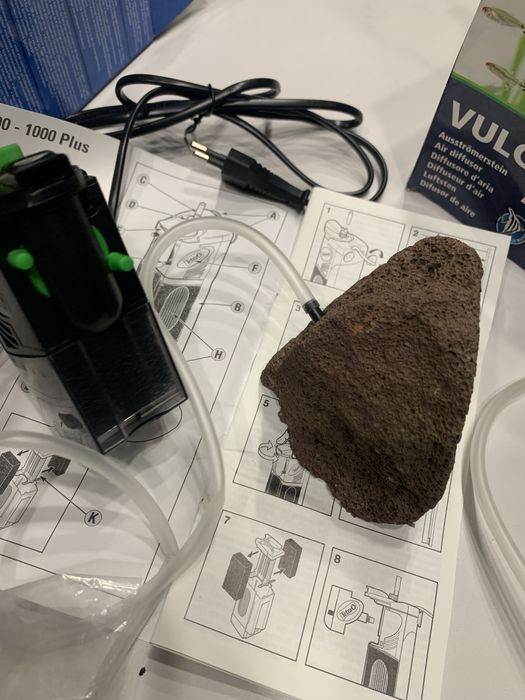 Пакет от иновативен вътрешен филтър и естествен оксидатор за аквариум