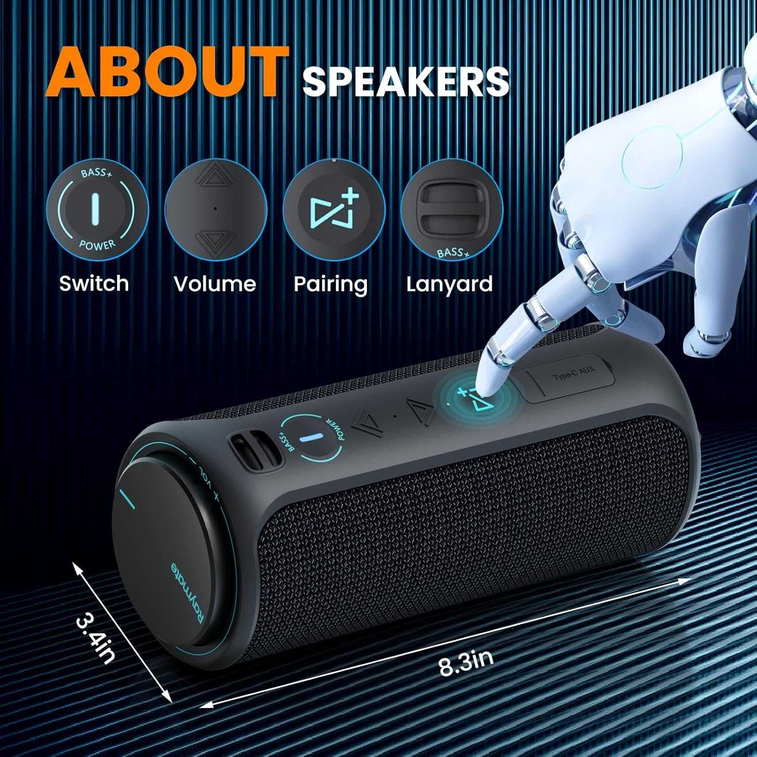Bluetooth колонка Raymate Bluetooth Speaker, 30 W