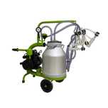 Aparat de muls capre, 2 posturi, 1 bidon 30l aluminiu, pahare plastic