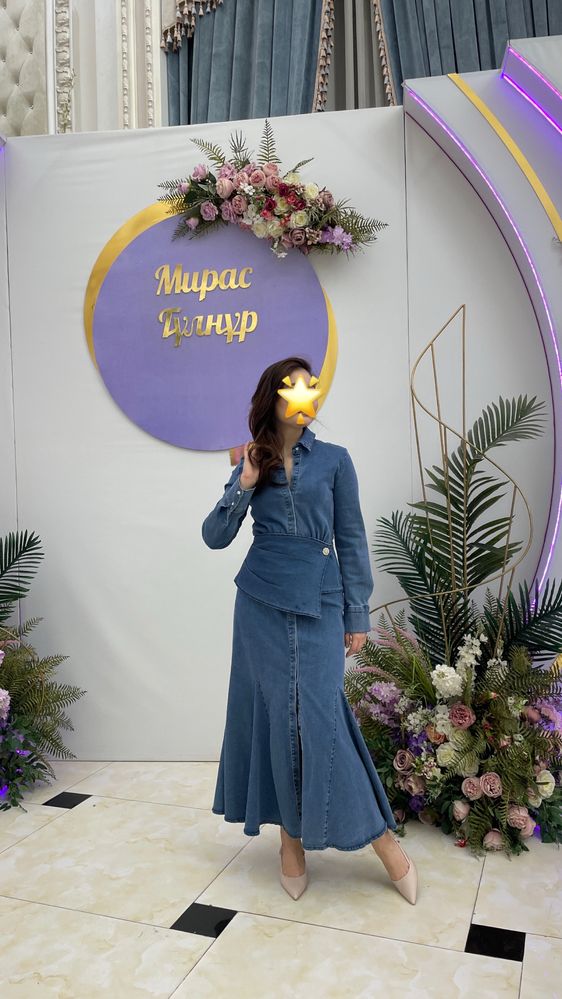 Джинсовое платье