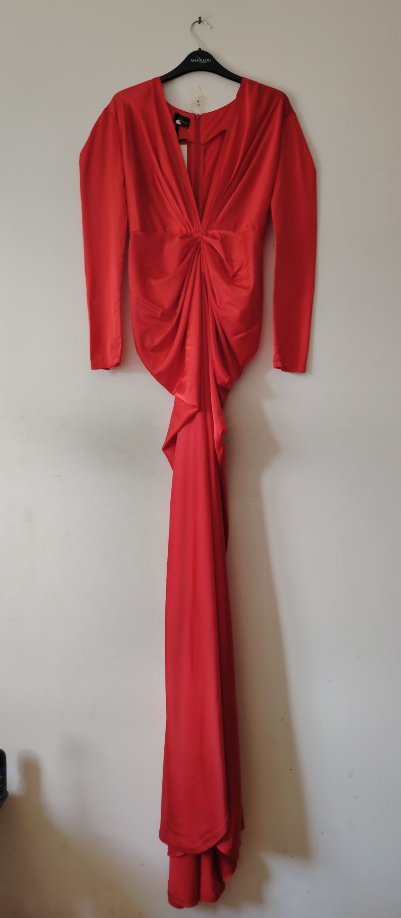 Rochie ROȘIE din satin Ana Radu