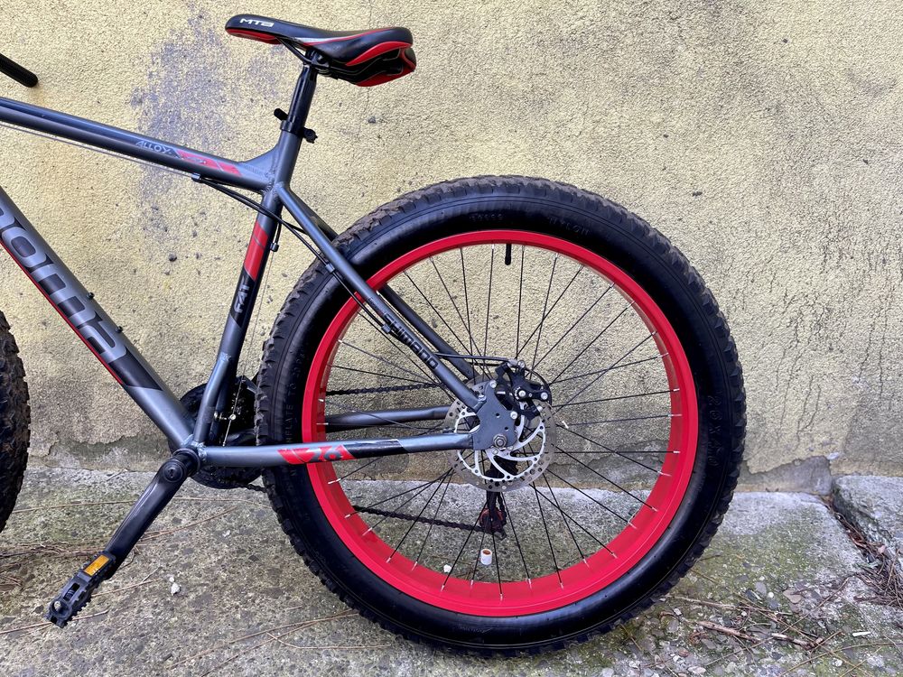 Bicicleta Fat bike mtb 26” moma, full shimano