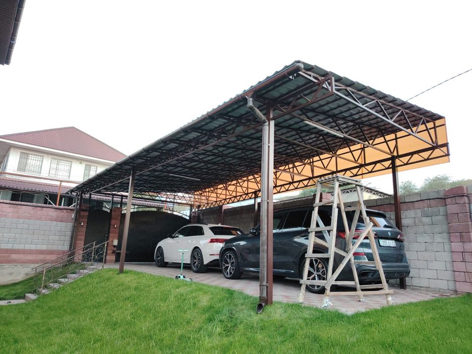 Навес Хайтек Изготовление Установка