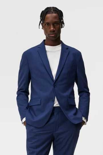 Sacou blazer slim 48 M de lux J Lindeberg lana extrafina navy blue