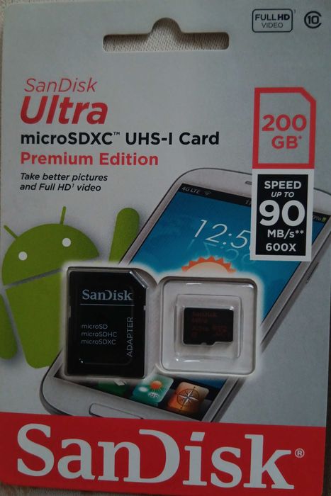 Card memorie SanDisk Ultra microSDXC UHS-I Premium Edition 200GB NOU
