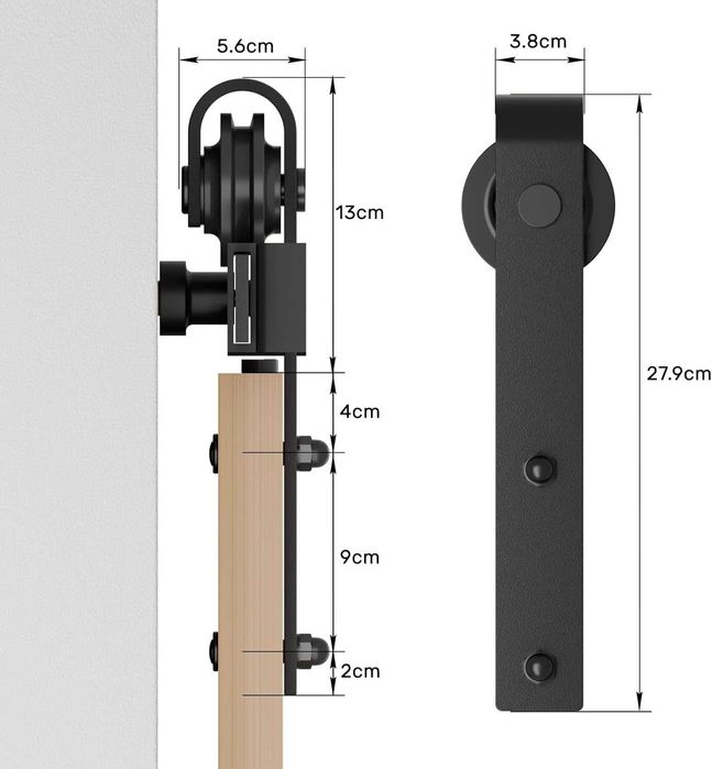 Sistem Glisant pentru Ușă Tip Barn Door, 201 cm, NOU, Factura