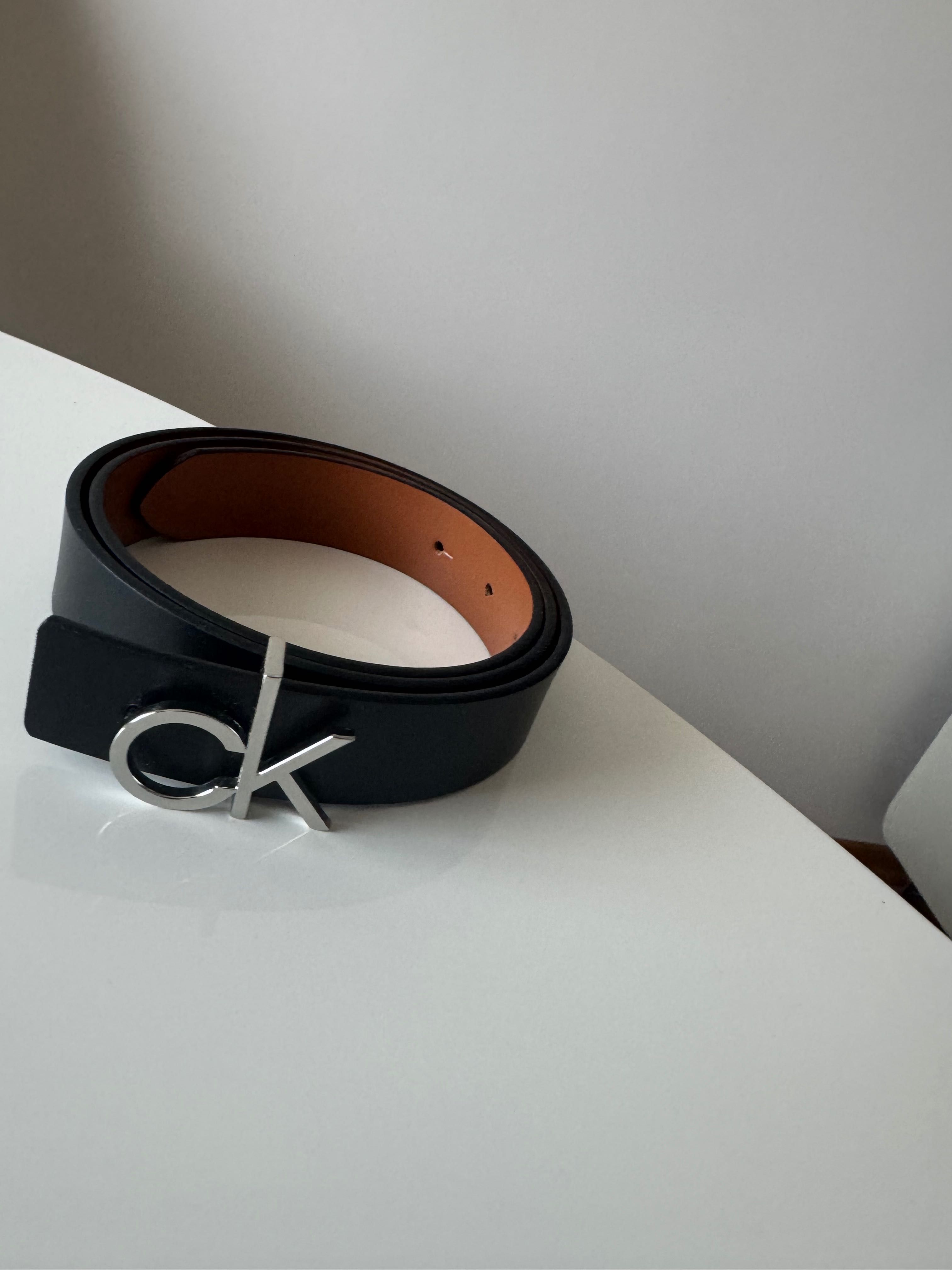 Оригинален колан Calvin Klein от естествена кожа