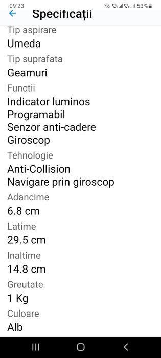 Aspirator robot geamuri iHunt Windows Robot 3,24V,alb