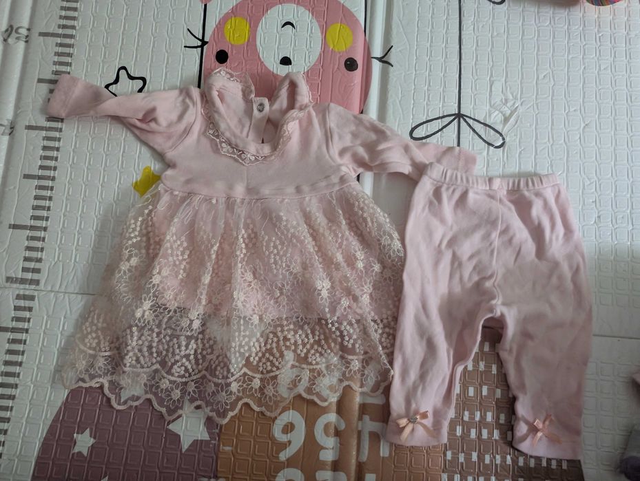 Детские вещи для девочки. 0-6 м